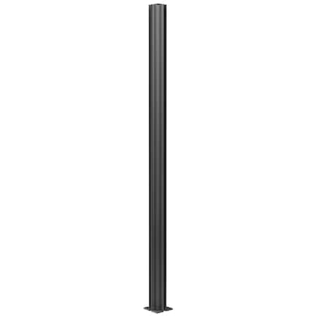 Cr Laurence Matte Black 30 in. Corner Design Series Partition Post D990BL30CR